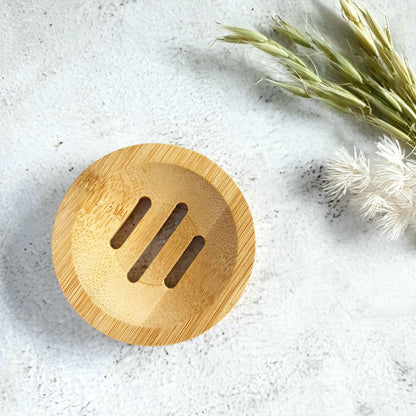 BAMBOO DISH - FOR SHAMPOO BARS AND SHOWER STEAMERS