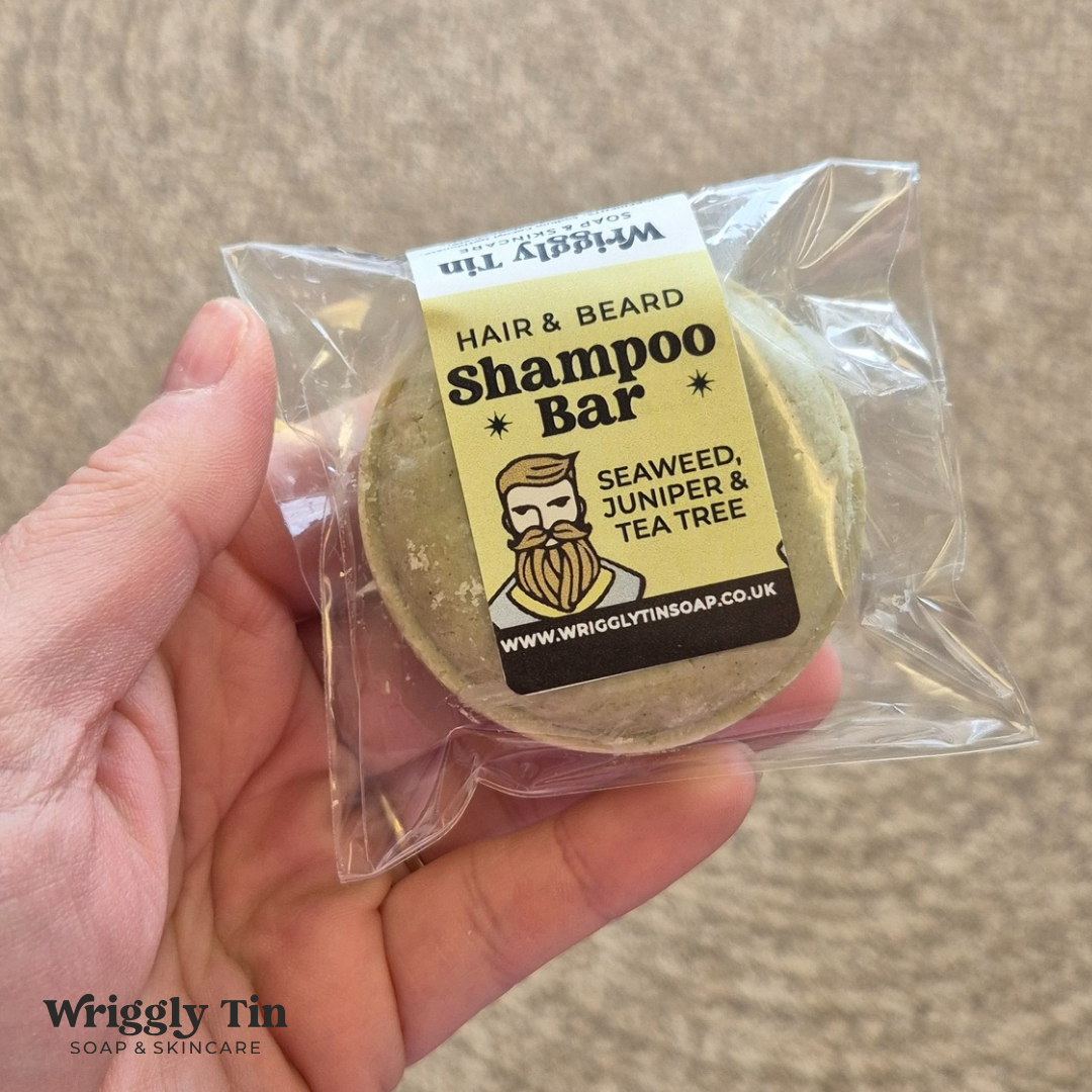 SEAWEED, JUNIPER & TEA TREE - conditioning hair & beard shampoo bar