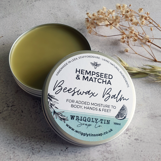 HEMPSEED & MATCHA - Beeswax Hand, Foot & Body Balm